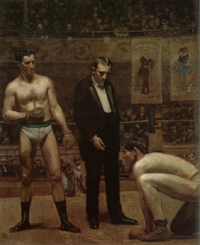 Thomas Eakins Prizefights Norge oil painting art